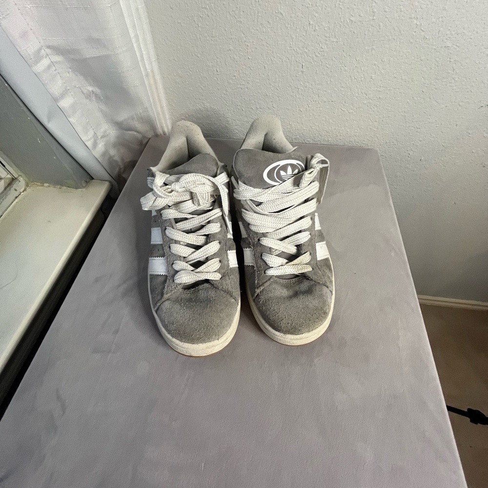 adidas Gray‎ and White Kids Sneakers